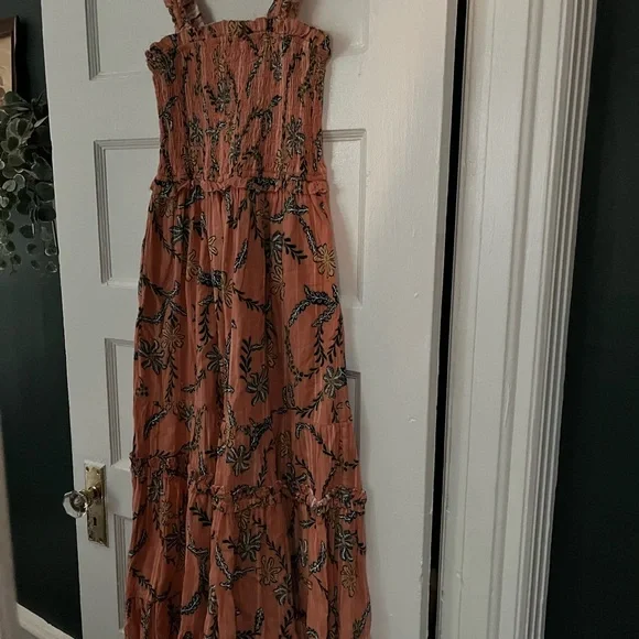 Joie Jolene Smocked Sleeveless Midi Dress - Picture 3 of 5